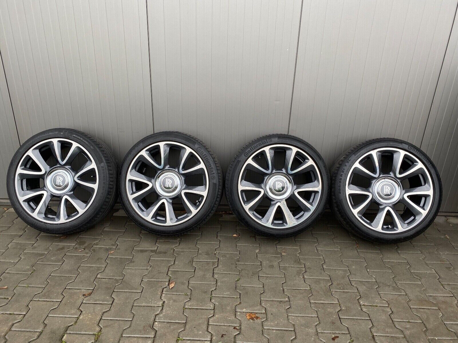 Rolls-Royce Wraith 21-Inch Black Polished Wheel Set