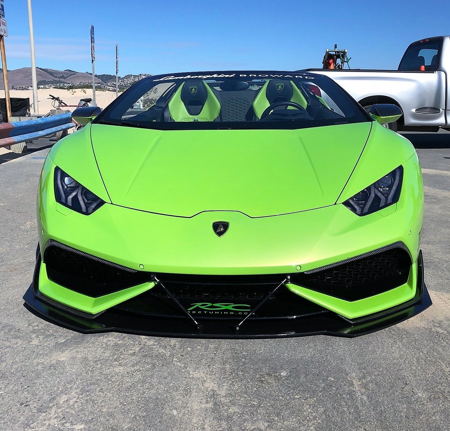 Lamborghini Huracan LP610 Front Bumper Splitter Spoiler Carbon Fiber by RSC USA