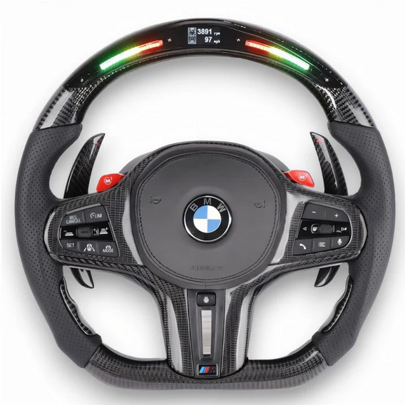 BMW F4X / F9X / G-Chassis Customizable Carbon Fiber / Alcantara Steering Wheel