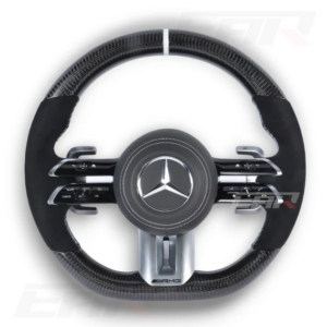 Mercedes-Benz AMG 2023 Style Customizable Carbon Fiber / Alcantara / LED Steering Wheel Upgrade | Fits 2010+ Models